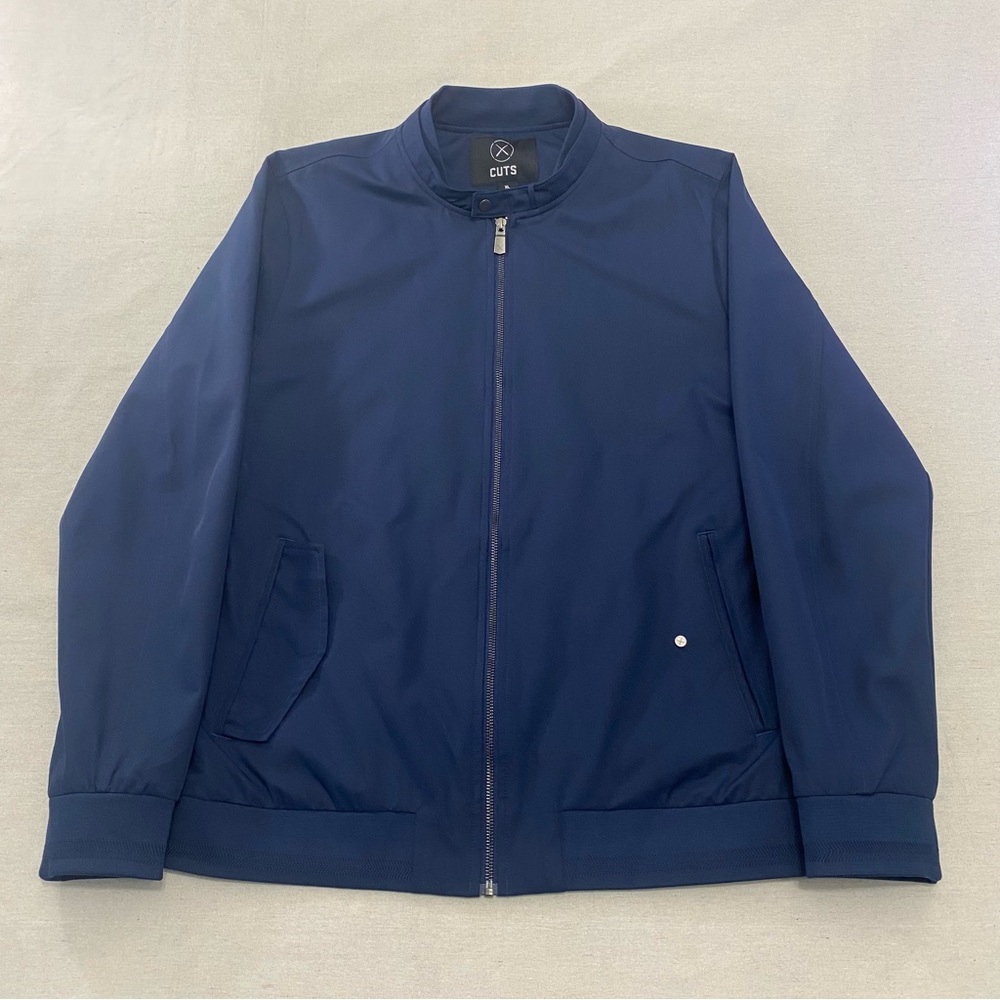Cuts Legacy Bomber Jacket Pacific Blue Men's XL Water Wind Resistant Full-Zip